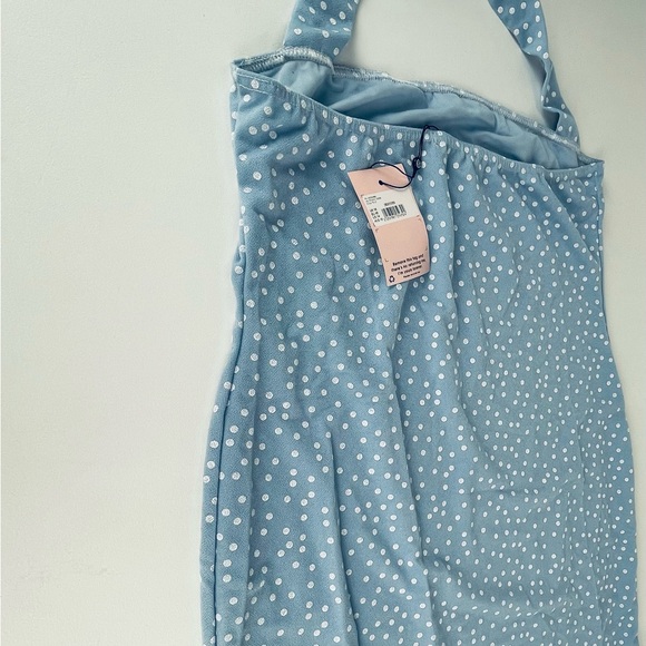 HALTER MINI GRESS
Colour: BLUE - Picture 2 of 5